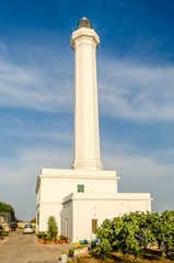 Santa Maria di Leuca iconic lighthouse, Salento, Apulia, Italy