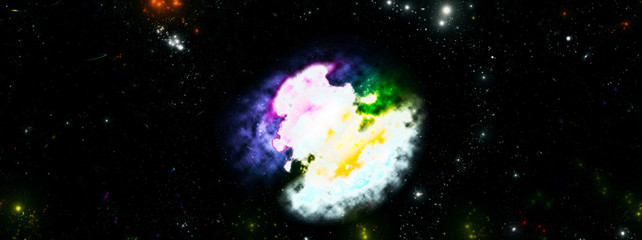 Fototapeta na wymiar fecit nebula universe 