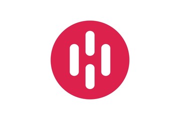 Obraz premium logo design letter H