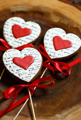  Heart shaped cookies for valentine's day.