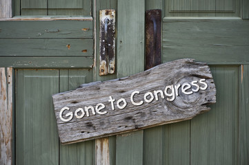 Gone to Congress.