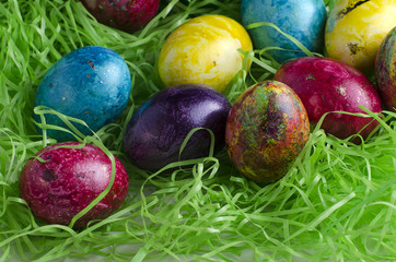 Colorful Easter eggs 