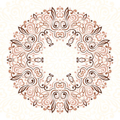 Abstract Ornate Mandala. Decorative frame for design.