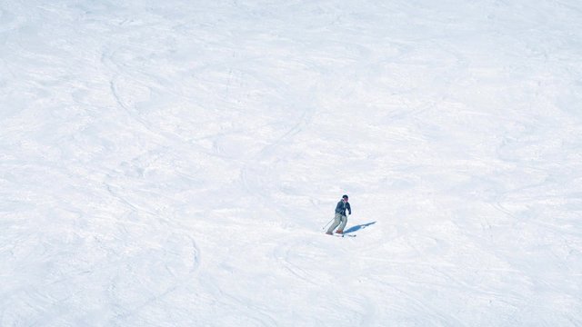 Skier On Mountainside