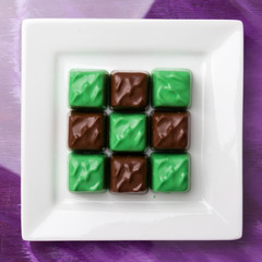 Chocolate and Mint Squares