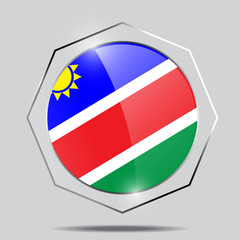 Button Flag of Namibia