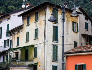 Lake Como. Summer time. European vacation, living life style, architecture and travel concept.