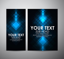 Abstract blue squares pattern. Brochure business design template or roll up. Vector illustration