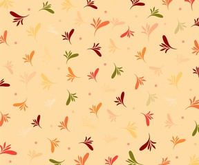 floral seamless pattern in vintage