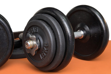 Fototapeta na wymiar Fitness club weight training equipment gym modern interior
