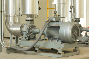 Large industrial pump room