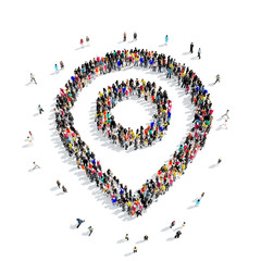  people  shape  map pointer