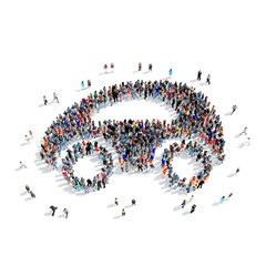 group  people  shape  car