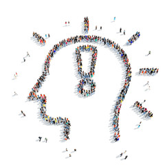 people  shape  human head splat