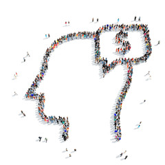 people  shape  human head dollar