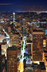 Seattle rooftop panorama