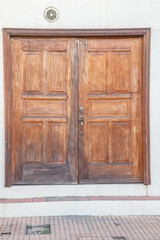 old door view as background