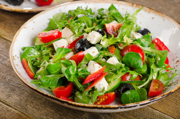 Fresh vegetable salad.