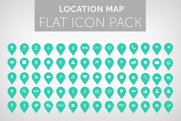 Location Map flat icon pack vol.2