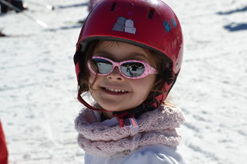 a l'école de ski