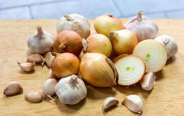 Garlic and onions