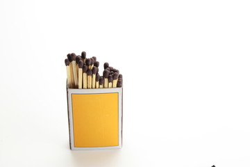 A match is a tool for starting a fire. Typically, modern matches are made of small wooden sticks or stiff paper