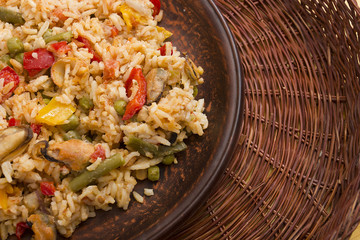 National dish of Spain - Fish paella
