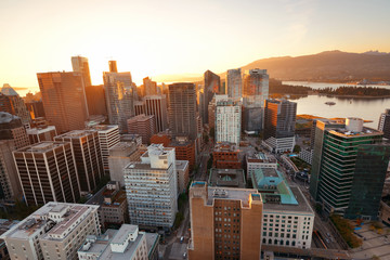 Fototapeta premium Vancouver rooftop view