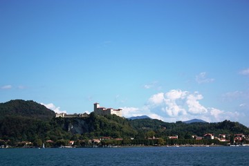 Angera at Lake Maggiore, Lombardy Italy