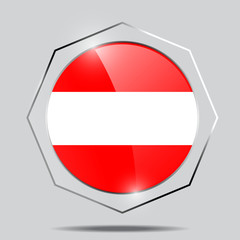Button Flag of Austria