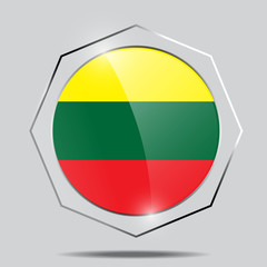 Button Flag of Lithuania