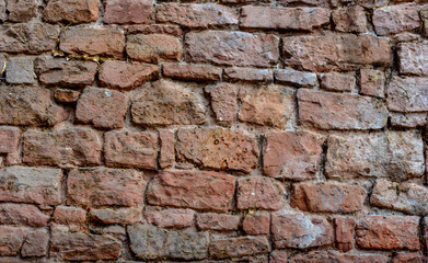castle wall from a red brick