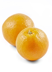 orange fruits isolated on white background