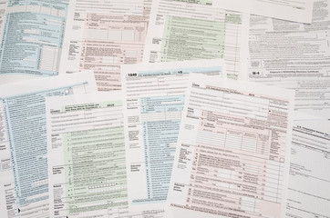 Fototapeta premium many tax forms