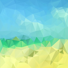 Polygonal mosaic abstract geometry background landscape.
