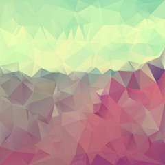 Fototapeta premium Polygonal mosaic abstract geometry background landscape.