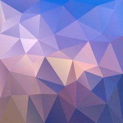 Polygonal mosaic abstract geometry background landscape in blue