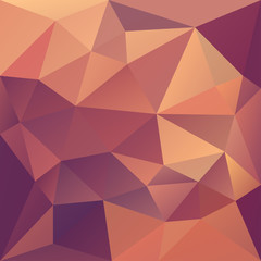 Fototapeta premium Polygonal mosaic abstract geometry background landscape in red,