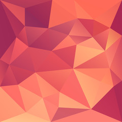 Fototapeta premium Polygonal mosaic abstract geometry background landscape in red,