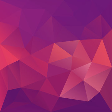 Polygonal mosaic abstract geometry background landscape in viole