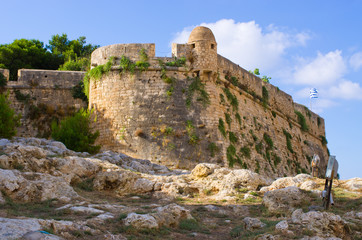 Fototapeta na wymiar Ancient fortess in Rethymno, Crete, Greece