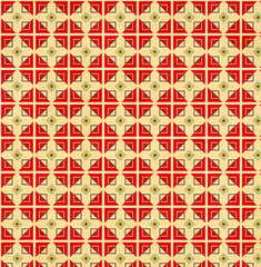 Texture of the old paper with geometric ornamental pattern