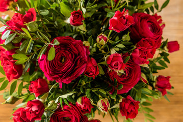 red roses bouquet