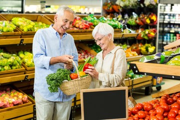 Senior couple doing some shopping together