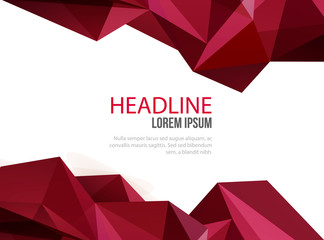 Abstract vector template design, brochure, Web sites,  leaflet, with colorful geometric triangular backgrounds