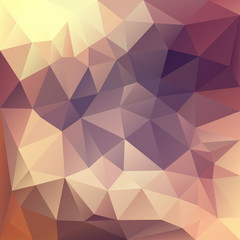Fototapeta premium Polygonal mosaic background in pink, violet and yellow colors.