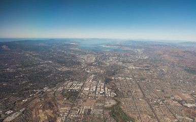 Aerial veiw San Francisco Bay Area
