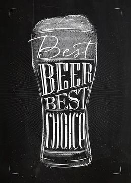 Poster best beer chalk