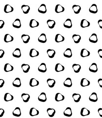 Naklejka na ściany i meble Vector modern seamless geometry pattern, black and white abstract geometric background, pillow print, monochrome retro texture, hipster fashion design