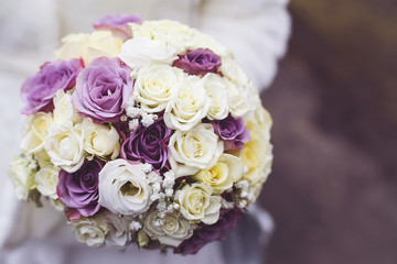 Wedding bouquet of flowers
